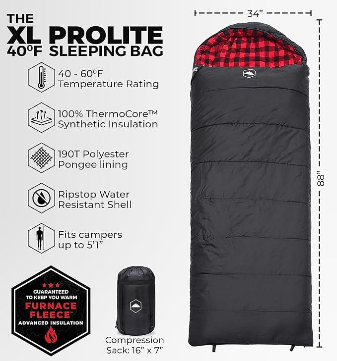 Tough Outdoors Sleeping Bags for Adults &amp Kids Sleeping Bags Girls Boys Teens - Camping Sleeping Bag for Backpacking- Cold Warm Weather &amp Summer Sleeping Bag - Lightweight Waterproof Compact S