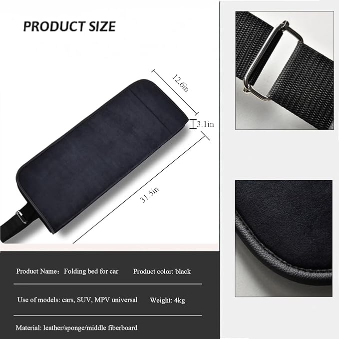 Folding Portable Car Bed MattressNon-Inflatable Car Back Seat BedCar Travel Camping Mattress for Sleeping Car/SUV/Truck
