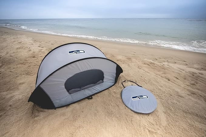 Picnic TIME NFL Manta Portable Beach Tent - Pop Up Tent - Beach Sun Shelter Pop Up