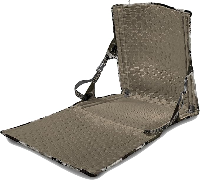 Crazy Creek HEX 2.0 PowerLounger for Day Hiking &amp Backpacking Trips 250 LBS Weight Capacity Adjustable Straps Compact Design Water-Resistant Kings Camo