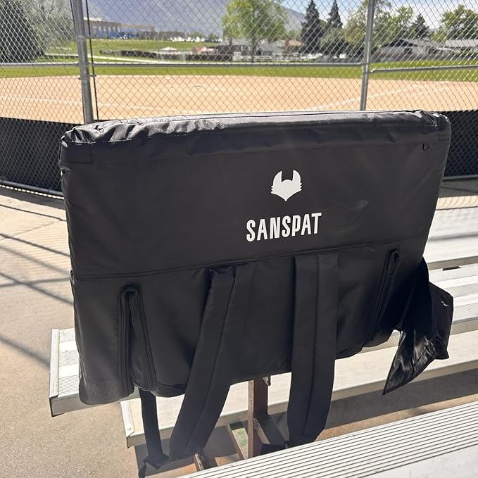Stadium Seat with Back and Cushion: Regular 23” bleacher Chairs Stadium Chairs on Hard Benches. Recommended for Extra Space Comfort a Premium Chair for Bleachers