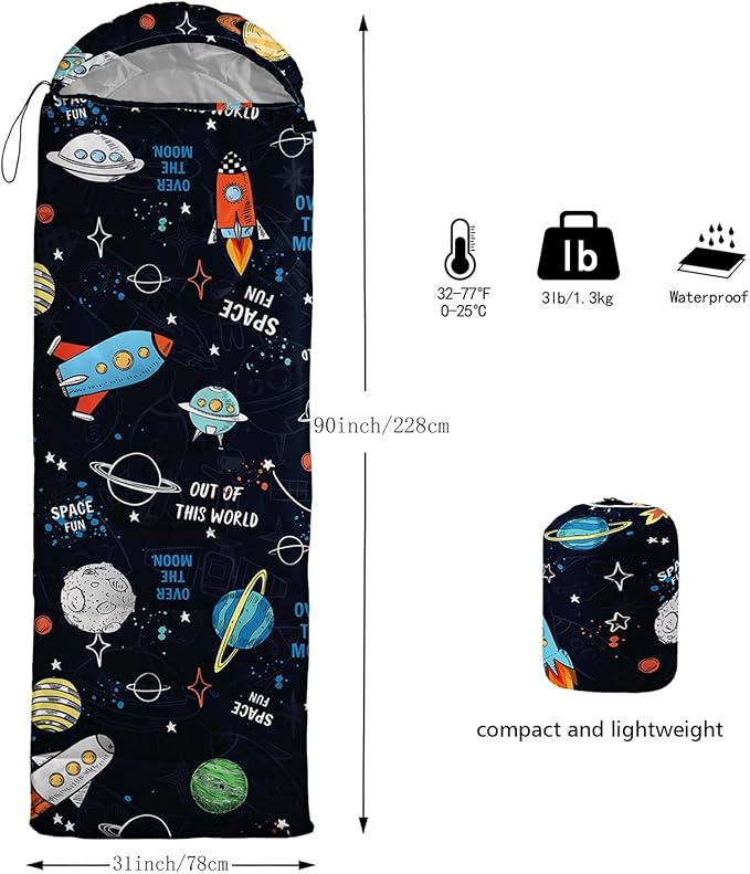 BSNTHO Camping Sleeping Bags3 Season Warm &amp Cool WeatherLightweightWaterproof Sleeping Bags for Adults &amp KidsTravelingand OutdoorsCamping Gear Equipment