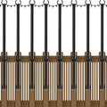 8 Pack String Light Poles5Ft Metal Poles for Outdoor String LightsOutdoor Light Poles with PostPoles/Stand for OutsidePatioDeckBackyardGarden WeddingParty