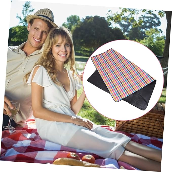 Portable Picnic Blanket Extra Large Camping Mat Beach Rug Thicken Picnic Cushion for Outdoor Activities Lightweight for Travel