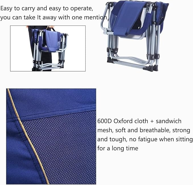 Camping Chair Camp Chair Outdoor Camping Folding Chair Portable Camping Beach Chair Fishing Chair Barbecue Leisure Home with Side Table Folding Chairs Outdoor Fishing Ch