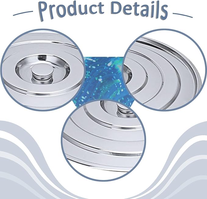 Stainless Steel Pan Lid Cookware Part Heat Resistant Easy Clean Skillet Lid Stockpot Cover for BBQ Buffet Picnics Outdoor 40cm Inner Diameter