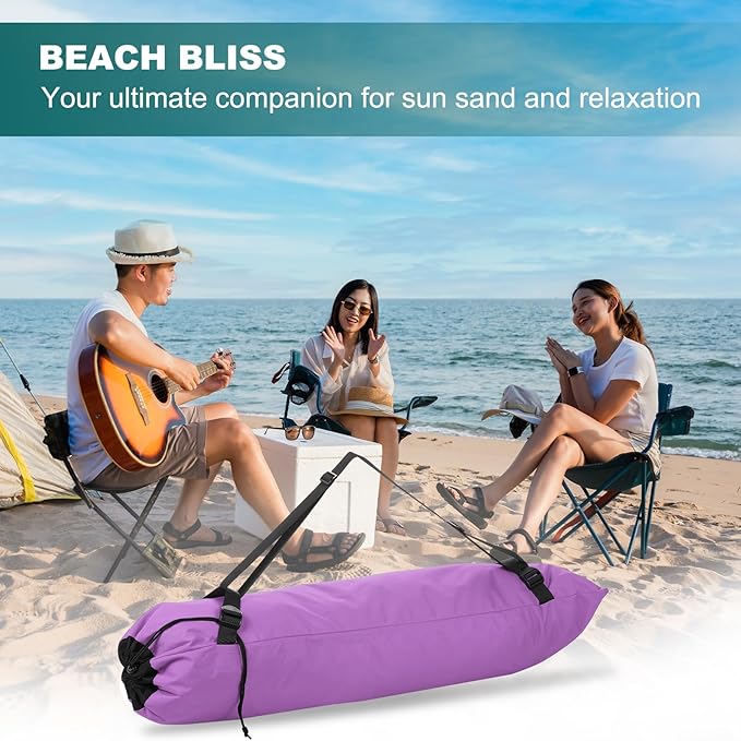 PATIKIL Foldable Camp Chair Replacement Bag Camping Chairs Folding Chair Carry Bag with Adjustable Shoulder Straps for Outdoor Camping Fishing Storage Purple