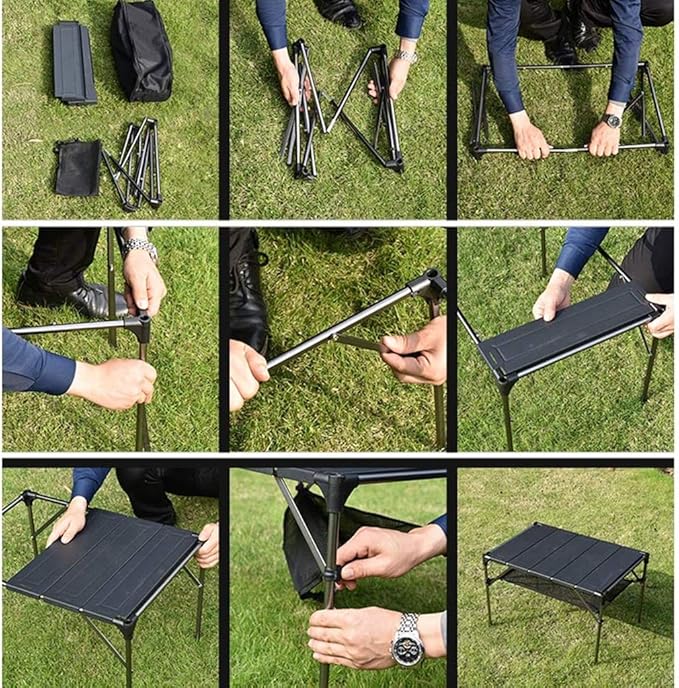 Outdoor Folding Table Picnic Barbecue Table Camping Portable Combination Multi-Function Aluminum Table