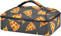 Fries Pizza Black Pattern Insulated Casserole Carrier for Hot or Cold Food Thermal Lasagna Holder Tote Casserole Dish Carrier Bag for Potluck Picnic Camping Parties Fits 9x13 Baking Dish