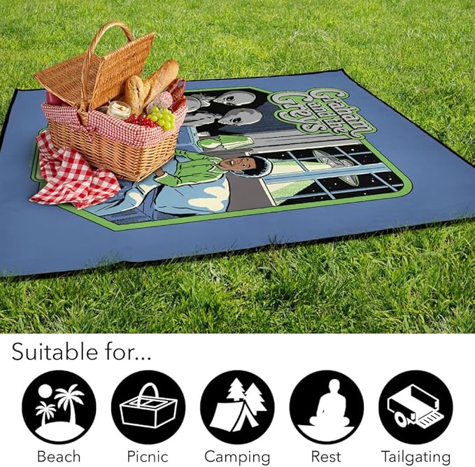 LOGOVISION Steven Rhodes Graham and The Greys Outdoor Blanket for Picnic Beach Camping Park Tailgate 50x60