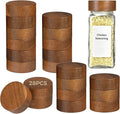 28 Pcs Air Tight Wood Lids for Spice Jars Wooden Jar Lids 1.6 in for 4 Oz &amp 8 Oz Jars Reusable Lids