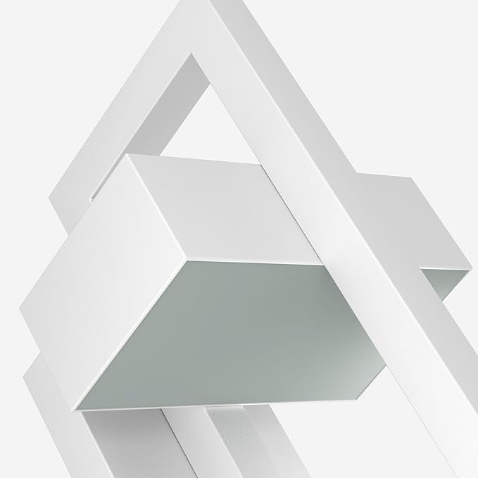 LamQee Modern Outdoor Wall Lights 3000K Integrated LED Outdoor Wall Sconces Lighting Contemporary Exterior Lighting Fixtures Outside Wall Mount Lights for House Porch Front Door Garage Matte White