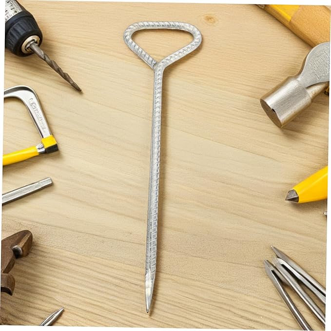 Mipcase 4Pcs Tent Stakes Heavy Duty Metal Tent Pegs for Camping Backpacking Gardening Lightweight Design for Easy Portability and Enhanced Durability