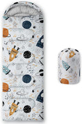 Kids Sleeping Bag for Boys GirlsCartoon Spaceship Print-Lightweight Warm Portable Outdoor Indoor-Waterproof Cold Weather Resistant Sleeping Bag for Camping Hiking(Spaceship)