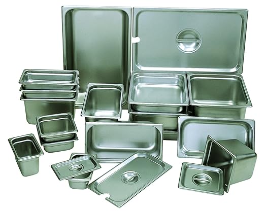 Update International 6 Third-Size Anti-Jam Steam Table PanSilver