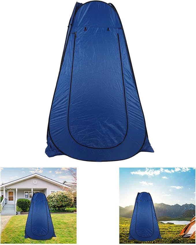 Alomejor Portable Camping Tent with 2 Window Shower Changing Room Dressing Tent for Outdoor Activities