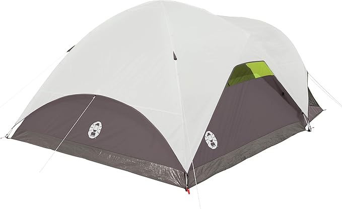 Coleman Steel Creek 6-Person Tent with Screened Porch &amp Integrated Rainfly Weatherproof Tent with Screen Room Sets Up in Minutes Fits Queen-Size Airbed