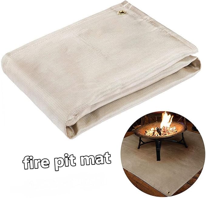 BESPORTBLE 1pc Fireproof Mat for Outdoor Camping Heat Resistant Blanket for BBQ Picnic and Camp Stove Use Durable Material for Added Style