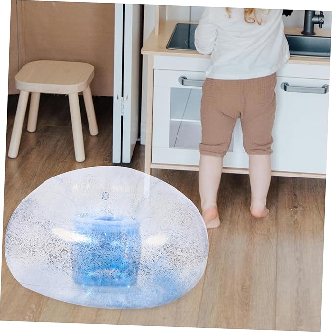 Unomor Versatile Inflatable Footstool Stylish for Camping Living Room Family-Friendly