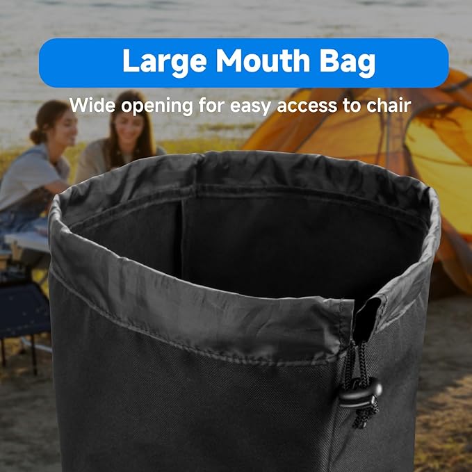 Xxerciz 57 Inch Replacement Bag for Folding Camping Chair Camp Chairs Carry Storage Bag with Shoulder Strap and Drawstring Chair Cover for Beach Chair Umbrella Hammock (Only Bag)
