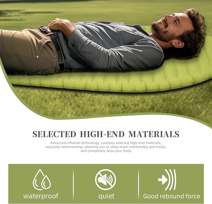 Ultralight Sleeping Pad for Camping 74.8x23.2 Camping Mat with Pump Sack Inflatable Sleeping Pads Compact for Camping Backpacking Hiking Traveling Tent