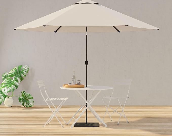 Carolina Chair &amp Table Bistro Set of 2 Foldable Outdoor Chairs - Elegant Powder Coated Metal Seat and Frame Folding Chairs - Modern Style Space Saving Furniture for Patio Balcony or Garden (White