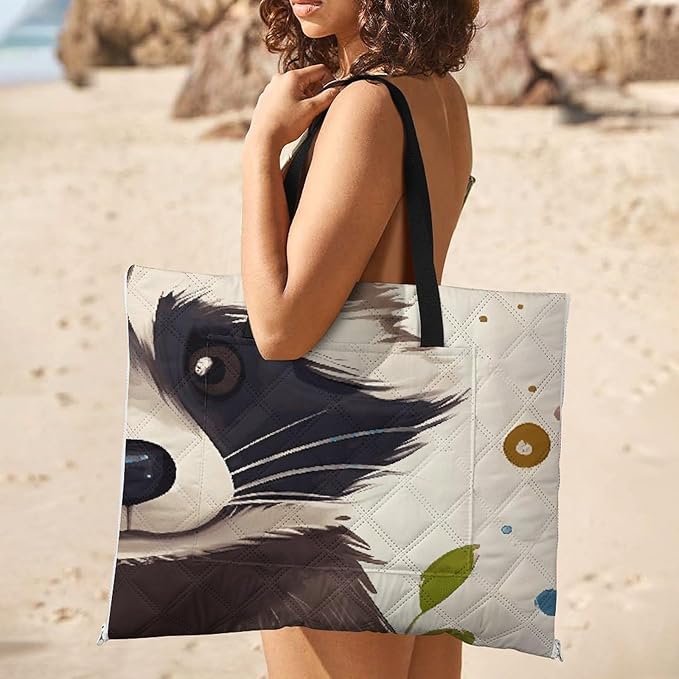 Zipper Raccoon Style Picnic Mat Suitable for Travel Camping Park Or Home Use