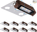 LEONLITE 8-Pack Premium Series 4 Inch 2W LED Retaining Wall Lights Swivel Hardscape Lighting Low Voltage LED Landscape Lights 12V Hardscape Paver Light Outdoor Step Light 5000K Daylight ETL