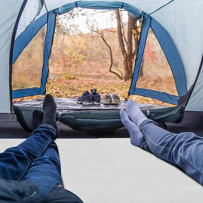 2.5-Inch Thick Inflatable Camping Mattress – Lightweight Sleeping Pad for Adults Portable Air Mattress with Built-in Pump for Backpacking Hiking &amp Outdoor Adventures