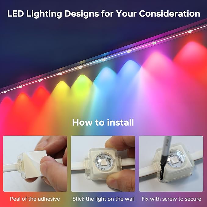 Permanent Outdoor Lights for House 120FT with 72 LED Smart RGB Christmas Outdoor Lights with App/Remote Control Waterproof IP67 Eaves Light DIY Scene Mode for Holiday Garden Decor