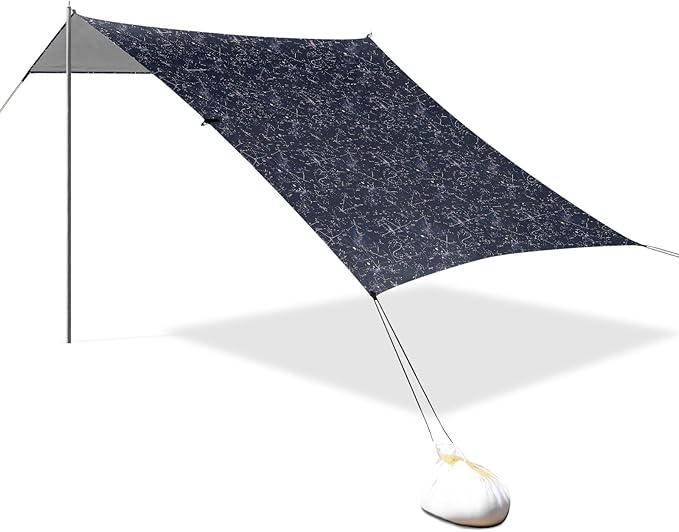 ALAZA Math Formula Sience Beach Tent Sun Shelter UPF50+ Protection Beach Shade Canopy w/ 4 Sandbags for Outdoor Camping Fishing Backyard Fun Picnic 10x9 ft