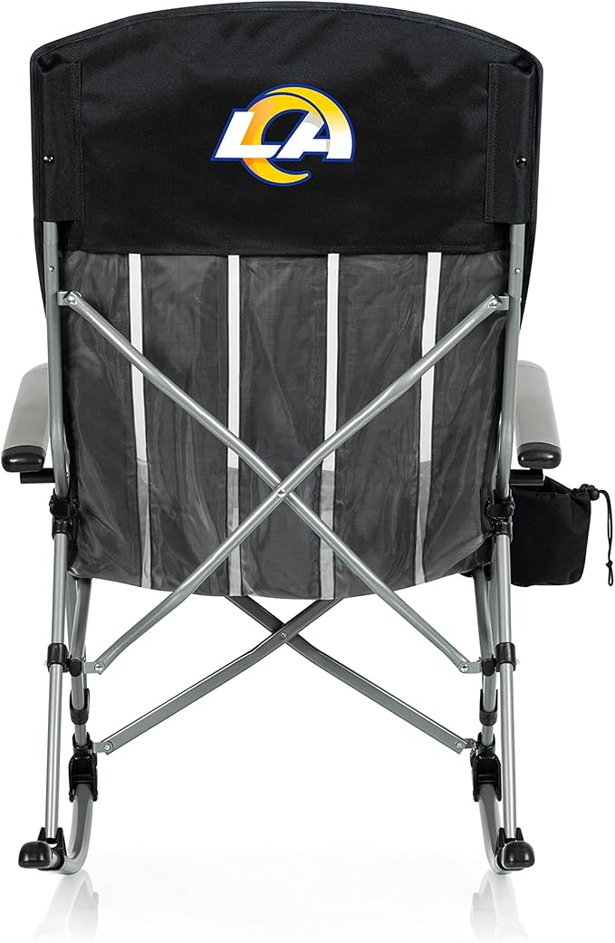Picnic TIME NFL Unisex-Adult NFL Outdoor Rocking Camp Chair XL Heavy Duty Camping Chair for Adults