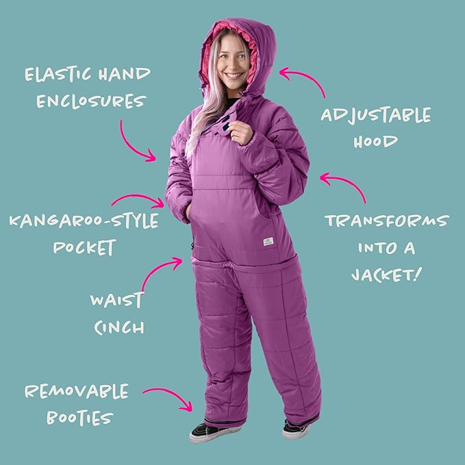 Selk'bag SWYTCH Lite Wearable Sleeping Bag &amp Jacket | 2-in-1 Lightweight Eco-Friendly 40°F for Camping &amp Travel
