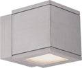 WAC Lighting WS-W2505-AL Rubix LED Outdoor Wall Light Fixture Double Light 3000K Brushed Aluminum