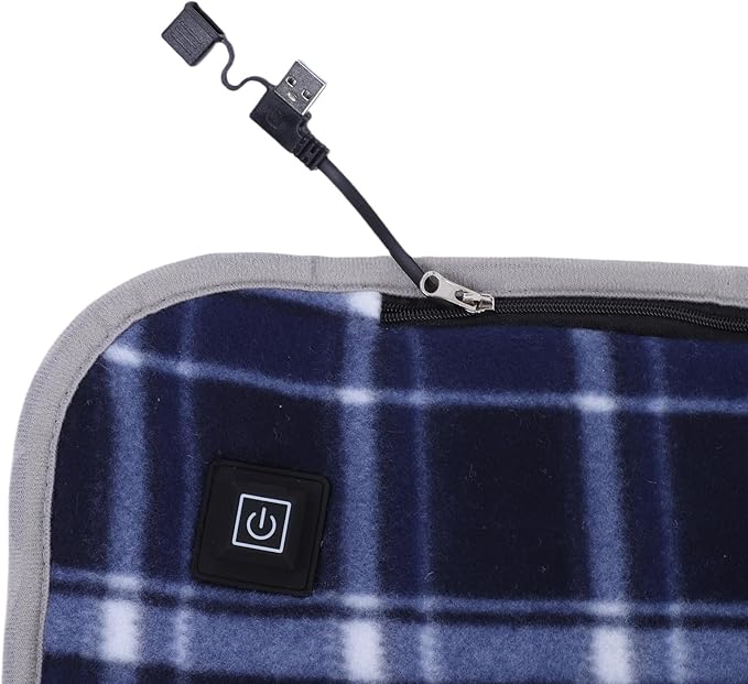 USB Heated Sleeping Bag Pad Heated Sleeping Bag Liner with 5 Heating Zones 3 Temperature Levels for Cold Weather Camping Backpacking Hiking
