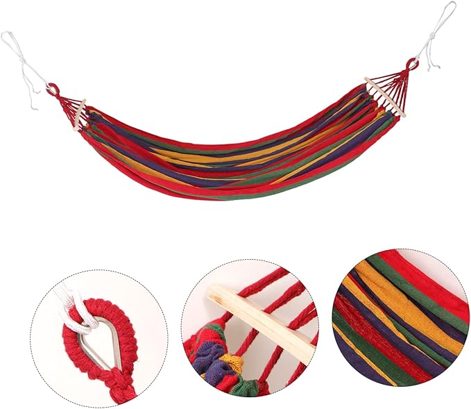 POPETPOP 150kg Load Capacity Rollover Hammock Straps Bug Net for Camping Garden Hiking Beach Travel Family Boys and Girls Relaxation