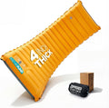 ZOOOBELIVES Inflatable Camping Sleeping Pad 4-Inch Thick Full Air Support No Bottoming Out for Side Sleepers Camping &amp Backpacking Mattress with Built-in Foot Pump Durable &amp Compact – Airl