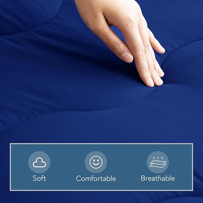 Cot Mattress Pad 30x75 Quilted Foam Camping Cot Mattress Topper with Anti-Slip Bottom Breathable &amp Comfortable Cot Pads for Camping/Rv Bunk/Narrow Twin Beds Sleeping Cot Mattress Pad Only