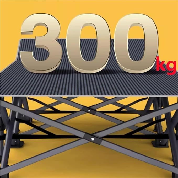 Heavy Duty Sturdy Guest Bed Extra Wider Cots with Large Pocket Portable Folding Bed for Fishing Picnic Office Load Capacity 300kg