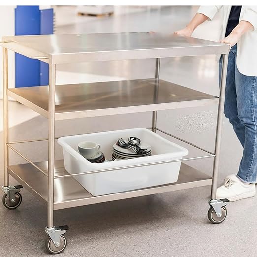 6 Pcs Commercial Bus Tubs 21.1 L x 16.9 w x 6.6 h Large Plastic Tubs Heavy Duty Wash Basin Tote Box for Restaurant Home Hotel Kitchen Organization Storage(White)
