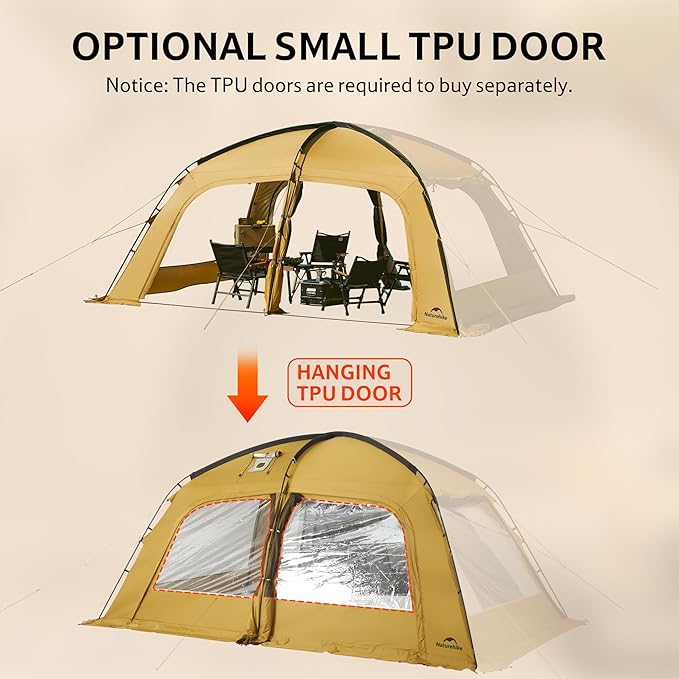 Naturehike Dune Hot Tent with Stove JackDouble Layer 4 Season TentWaterproof 2-4 Person Tents for Camping