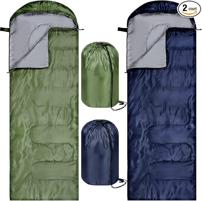 Tudomro Camping Sleeping Bag for Adults Lightweight Packable Waterproof Camping Gear Equipment to Keep Warm for Outdoor Backpacking Hiking Travel