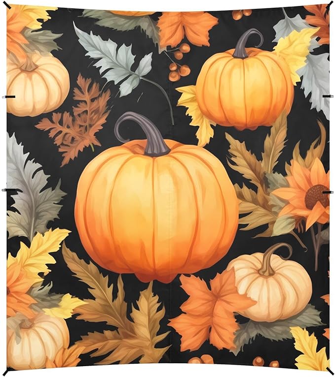 Fall Pumpkin ThanksgivingCamping Sun Shelters 9.2 x 10.5 FT Beach Canopy Tent Sun Shade with Carrying Bag for Camping Trips Fishing Backyard Fun or Picnics 21341608