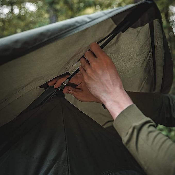 Gazelle Tents™ T4 Hub Tent Easy 90 Second Set-Up Waterproof UV Resistant Removable Floor Ample Storage Options 4-Person Alpine Green 94 x 94 x 78 GT400GR