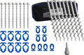 Homeon Wheels 16 Pcs Aluminum Ground Anchors Non-Rust Cast Tent Stakes Heavy Duty Metal Tent Stakes Pegs for Securing Animals Tents Canopies Sheds Car Ports Swing Sets Outdoors Beach