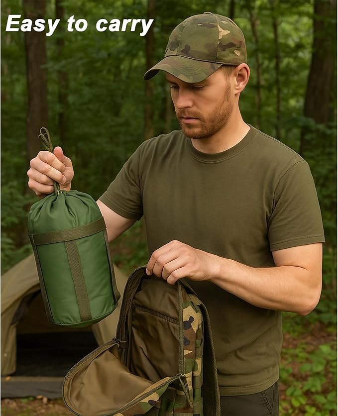 Akmax.cn Bivy Cover Sack for Military Army Modular Sleeping System Waterproof Outer Shell for Sleeping Bag Minimalist Stealth Shelter