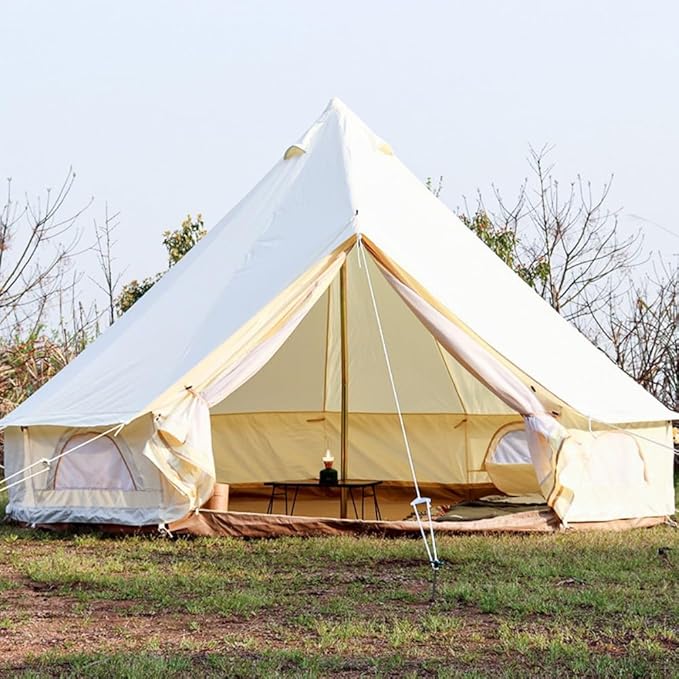 Latourreg Luxury 3M/4M/5M/6M Oxford Bell Tent with Zipped Detachable Groundsheet | Luxury Zipped Detachable Groundsheet