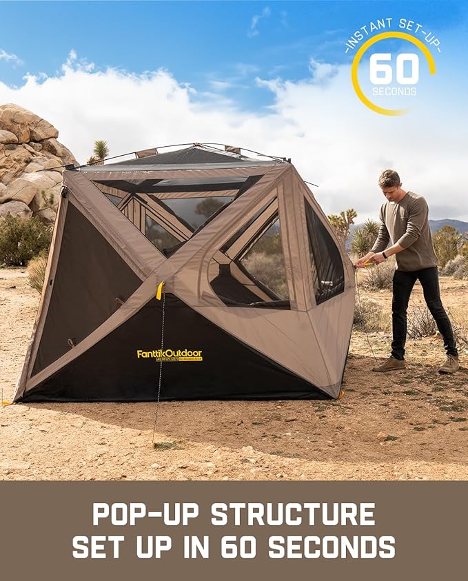 FanttikOutdoor Alpha C4 Ultra Camping Tent &amp FanttikOutdoor Zeta C2 Camping Tent