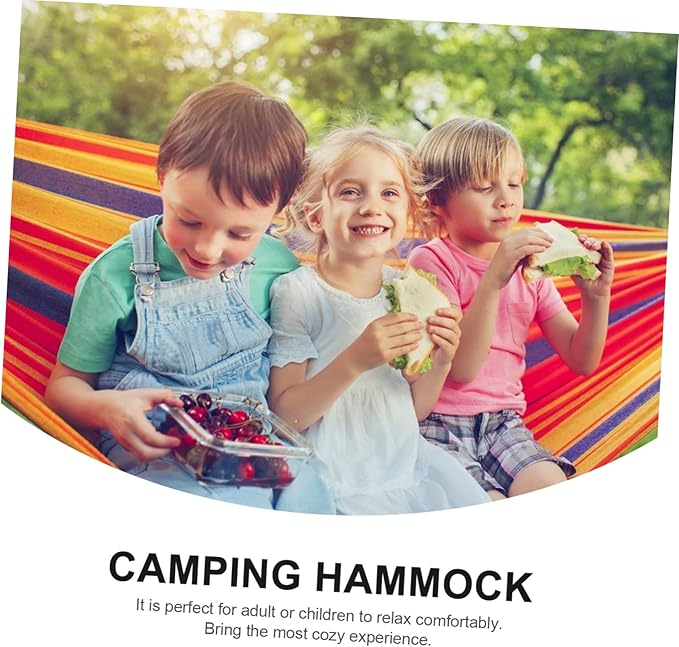 Mipcase 150kg Outdoor Hammock Portable Double Hammock with Durable Canvas Lightweight Design for Camping Hiking and Backyard Use