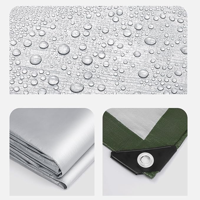 Tent Ground Tarp – Waterproof Thickened Layer Floor Insulation Portable Camping Mat Foldable Outdoor Footprint | Versatile Protection for Beach Setup Car Travel Trips Camping Adventure Sites